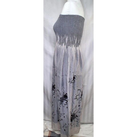 Lapis Goth Boho Lily Floral Convertible Tube Dress Maxi One Size - Picture 14 of 16